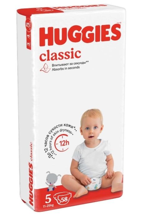 Подгузники HUGGIES classic
