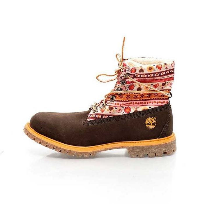 TIMBERLAND № 35/36 – Дамски боти от ест. кожа "COLORFUL ACCENTS" нови