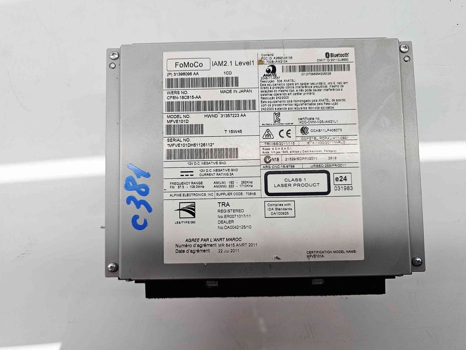 Radio CD Volvo V40 II Rdesign [Fabr 2013-2019] 31396096