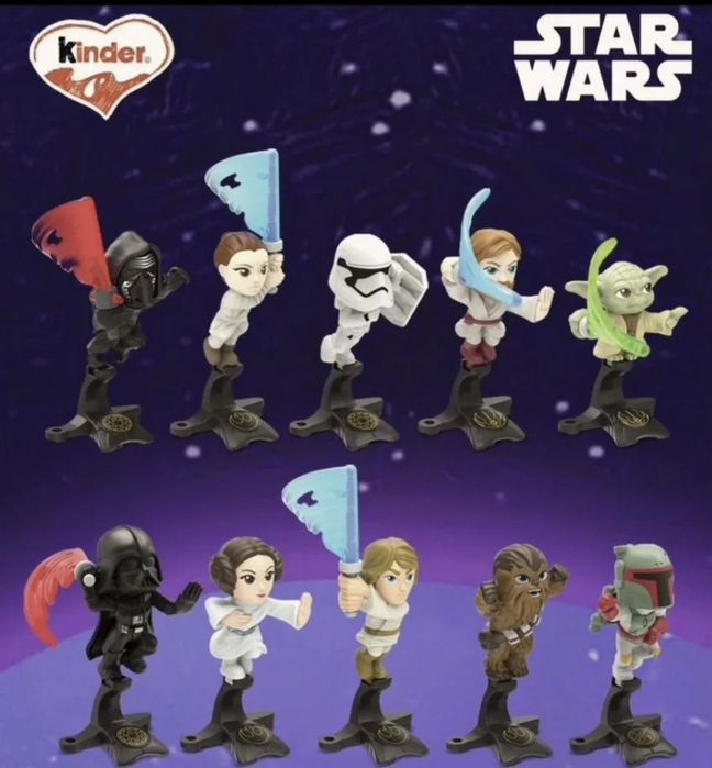Фигурки Киндер Сюрприз Звёздные войны, Kinder Surprise Star Wars
