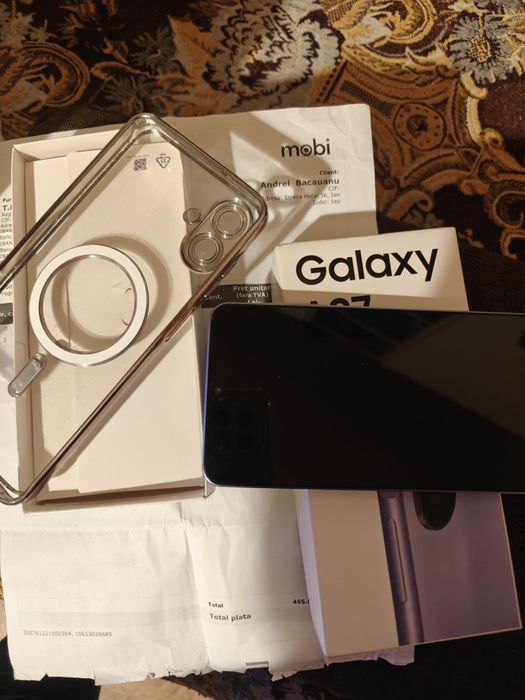 Samsung A07 cutie garanție cablu husa folie  impecabil
