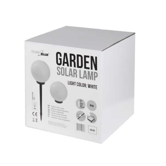 Lampi solare de gradina 30 x 63 cm, alb - NOI