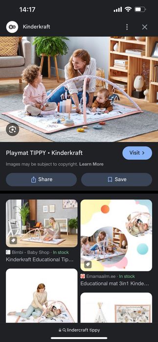 Образователна Гимнастика KinderKraft TIPPY, 3 В 1 0м до 5 години