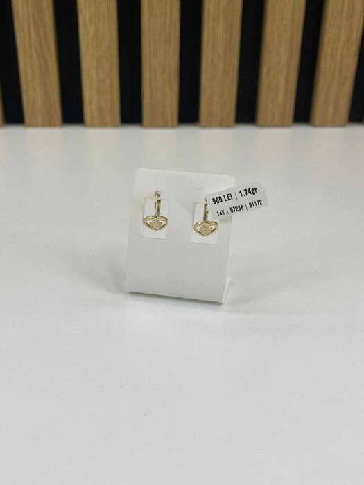 Cercei Aur 14 K / 1.74 Grame / Factura / Garantie #57266