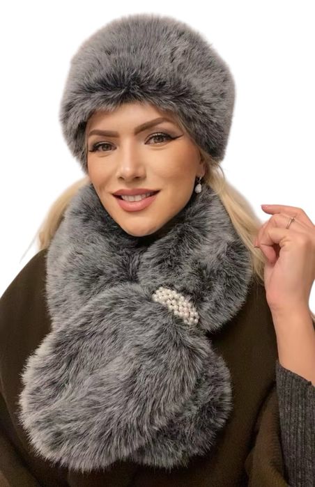 Set Caciula si fular Muzky, marimea universala