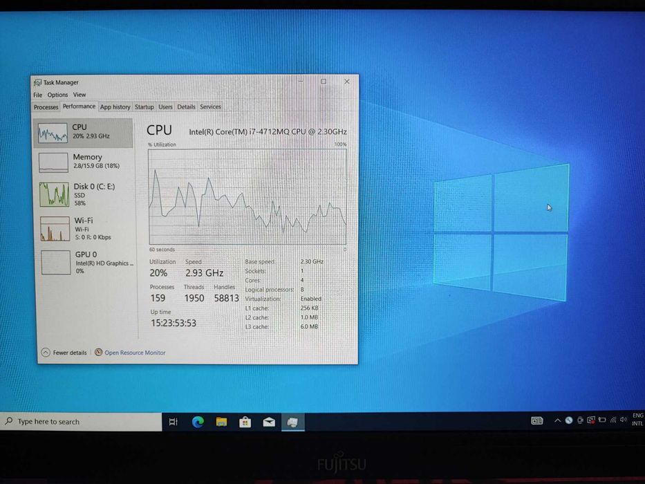Лаптоп Fujitsu Lifebook E754