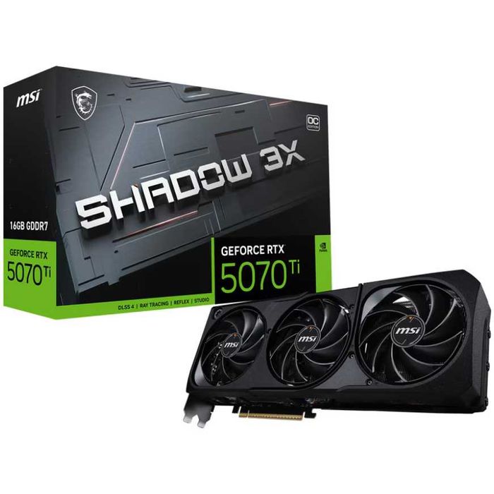MSI GeForce RTX 5070 TI 16G SHADOW 3X OC, 256-bit, GDDR7