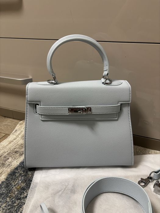 Geantă Hermes albastra glaciar Mini Kelly Noua