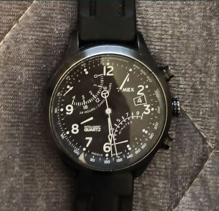 Ceas bărbătesc Timex Indiglo Intelligent Quartz Fly Back Chronograph