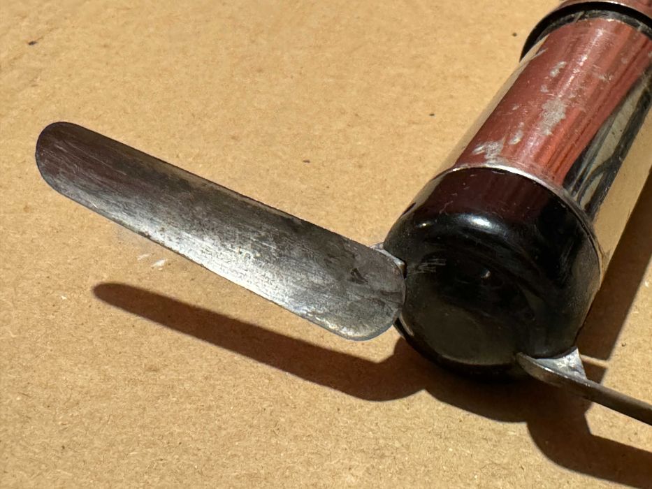 Малък метален немски туристически джобен сгъваем вентилатор на батерии