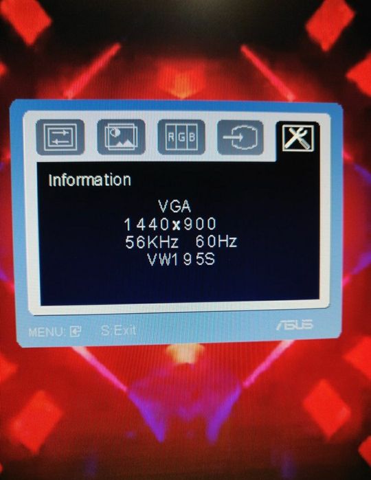 Monitor LCD Asus 19" VW 1950