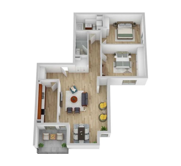 Apartament de 3 camere, 90,3 mp ANDREI MURESANU — fotografia 1