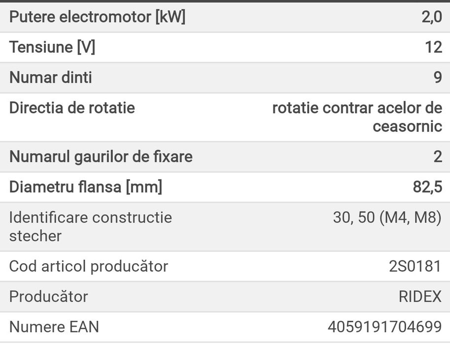 Electromotor Crafter 2.5 TDI Starter Crafter 2.5 TDI  2006 - 2011 nou