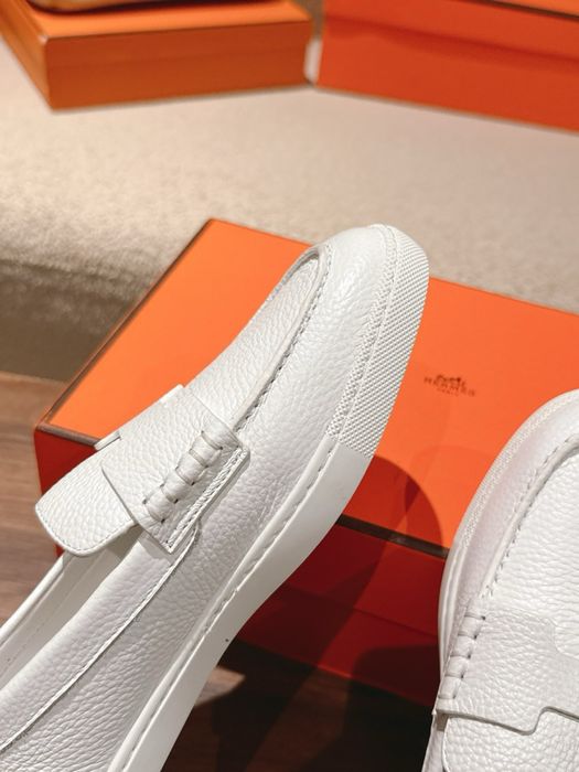 Mocasini Hermes White Originali  ! Premium Luxury -Piele naturala 100% -Colectia noua !