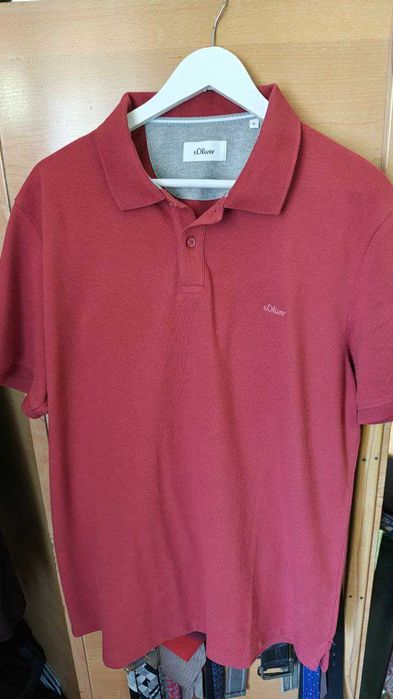 Tricou polo s.Oliver caramiziu - Marimea XL