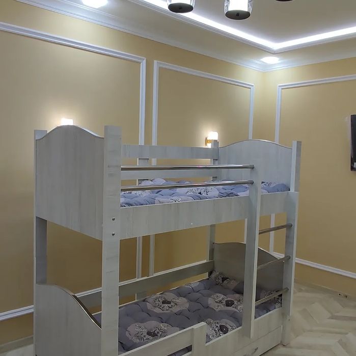 Двухъярусная кровать двух етаж кровать  100%  ПВХ КРОМКА