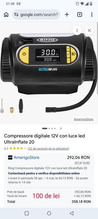 Starter auto compresor