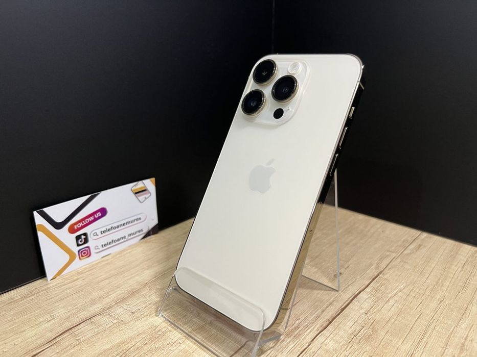 iPhone 14 Pro 256Gb Gold Second-Hand Foarte Bun 3 ani garanție, Telefo