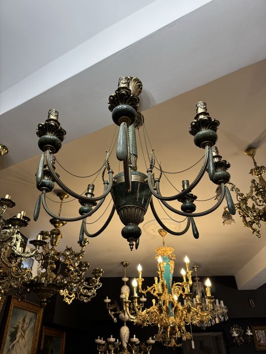 Candelabru- bronz- marmura