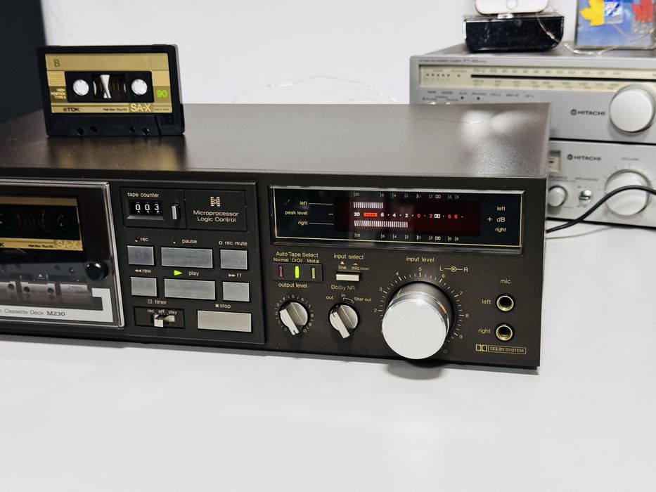 Deck de colecție TECHNICS M230,microprocessor,sunet calitativ,JAPAN !