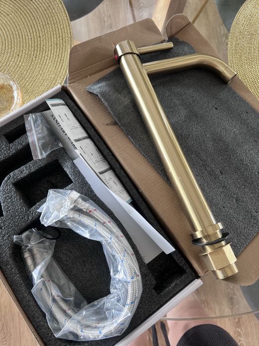 Baterie inalta chiuveta aurie 36cm