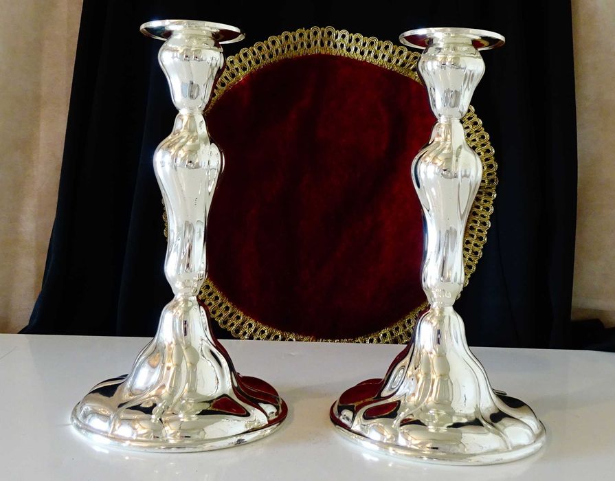 Посребрен свещник WMF,Art Nouveau.