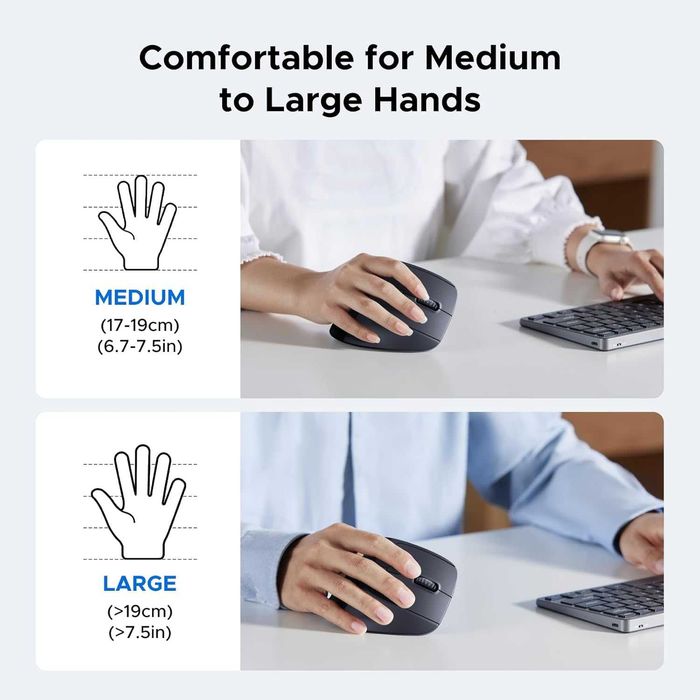 UGREEN безжична,вертикална и ергономична кмпютърна мишка