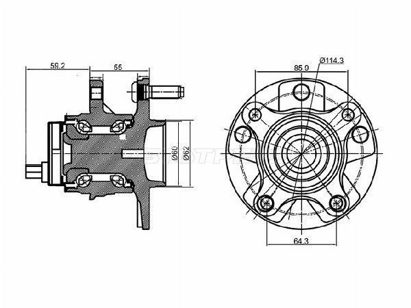 Ступичный узел Toyota Crown