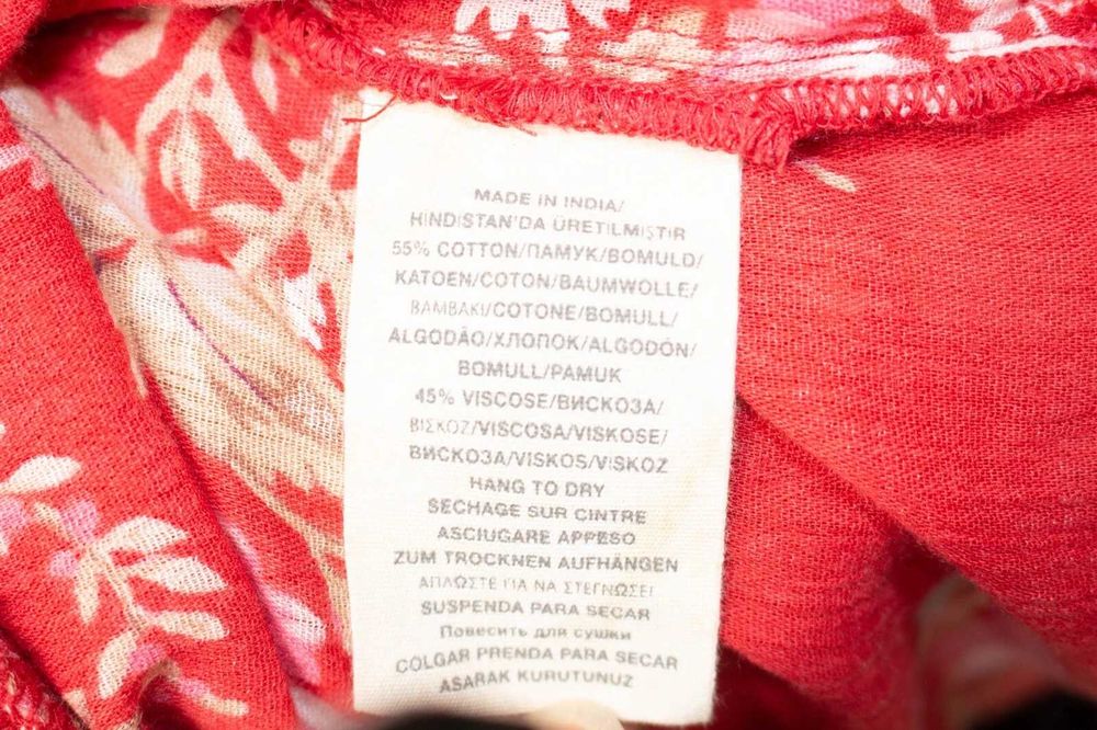 RALPH LAUREN Denim & Supply дамска бохемска блуза на цветя червена М