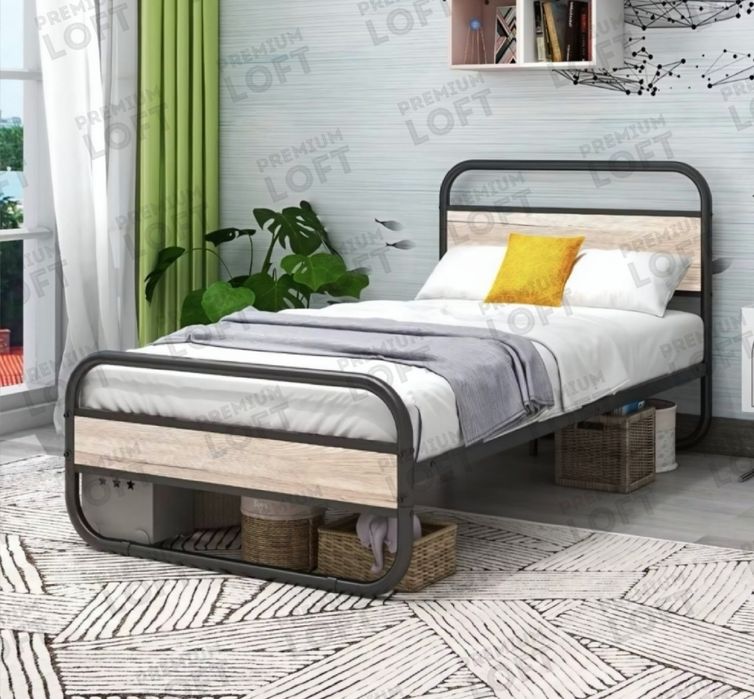 Кровать SEYLOR 90х200, Односпальная, лофт и хайтек,  kalavat,  kravat