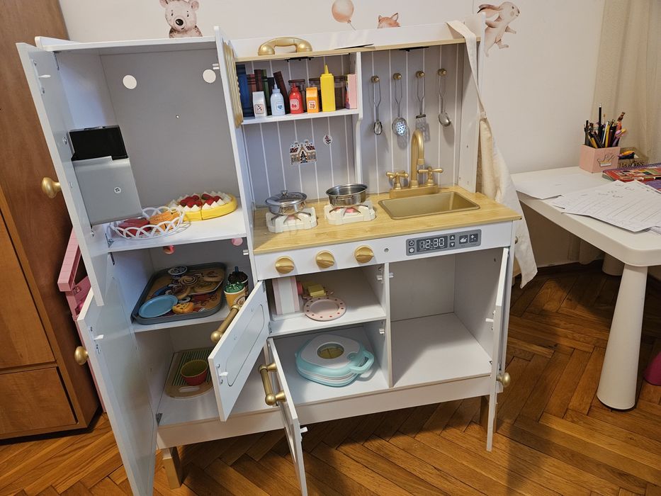 Bucatarie pentru  Copii din Lemn Natural