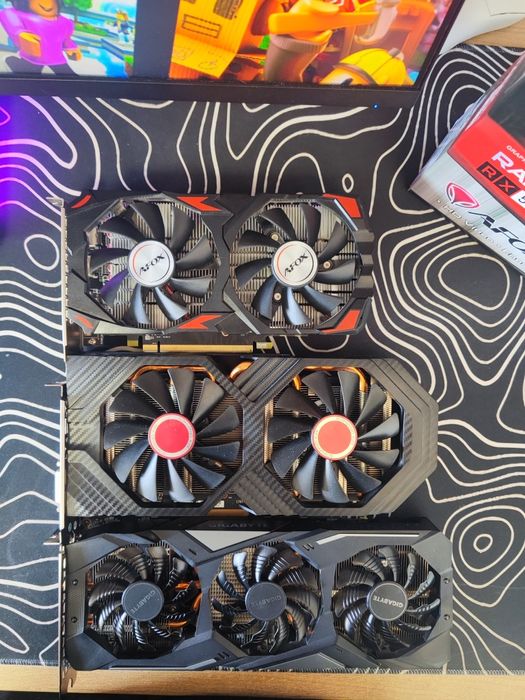 Видеокарты RX580 GTX1660