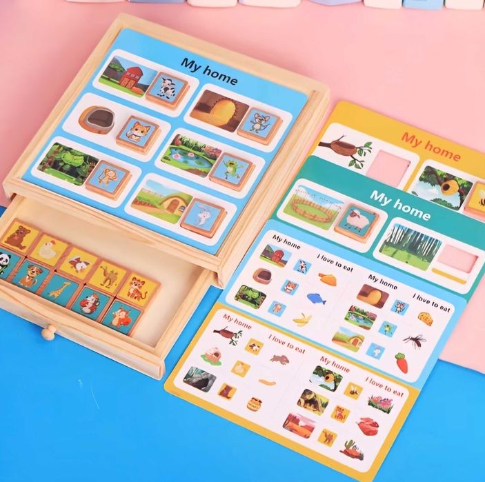 Montessori дървена образователна игра