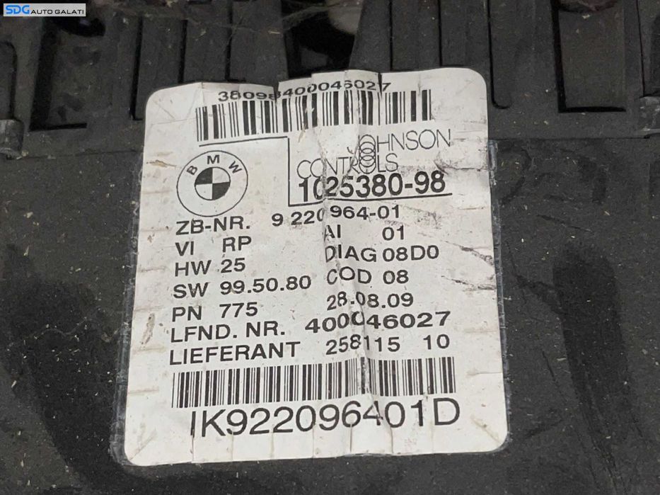 Ceas Ceasuri Cluster Instrumente Bord BMW Seria 3 E90 E91 2004 - 2010 Cod 9220964 922096401 1025380 102538098 [2811]