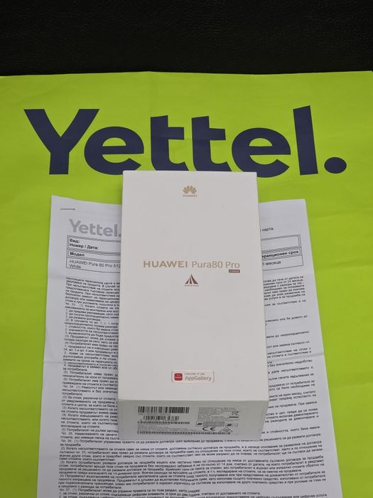 KATO НОВ 512GB Huawei Pura 80 Pro Yettel Гаранция 2028 г. White