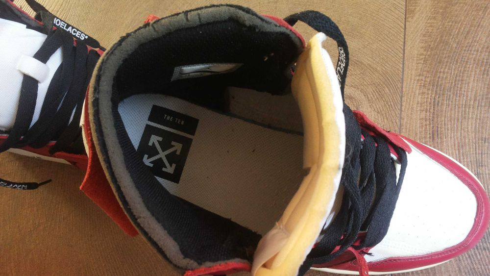 Off-White × Nike Air Jordan 1 Retro High The Ten "Chicago" EUR 44/UK 9