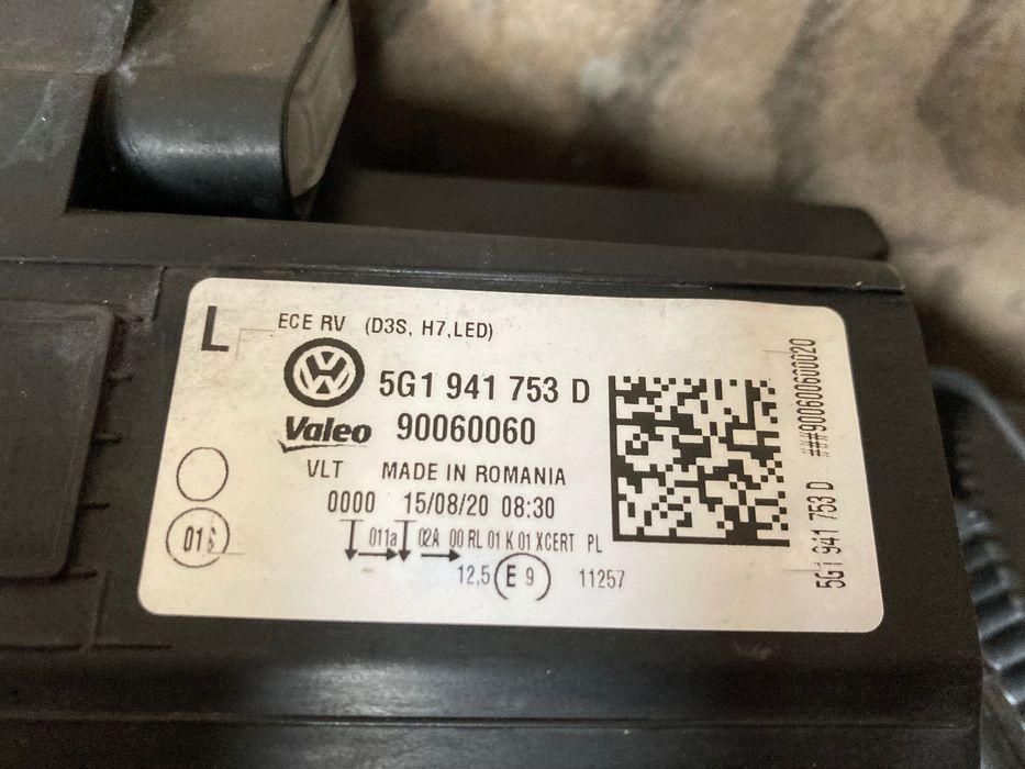Ляв фар Vw Golf. Гошф mk 7. VII. (2013-2017). Bi-xennon. 5G1941753D.