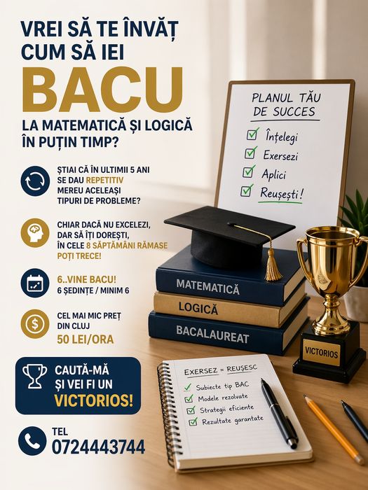 Vrei sa treci Bacu?? Te învăț in 8 ședințe