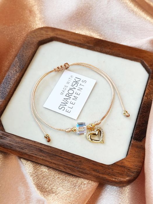 Позлатени гривни със Сваровски