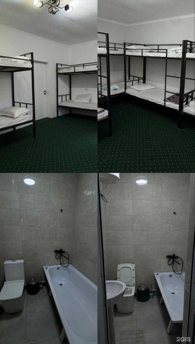 Хостел в центре города. Гостиница. Комнаты