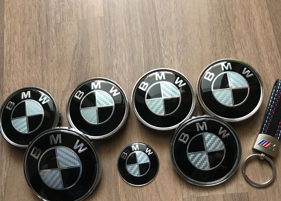 Semn emblema roti capota porbagaj si volan compatibile cu BMW