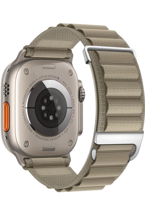 Curea Husa Nylon Double Metal Double Compatibila Ceas Apple Watch