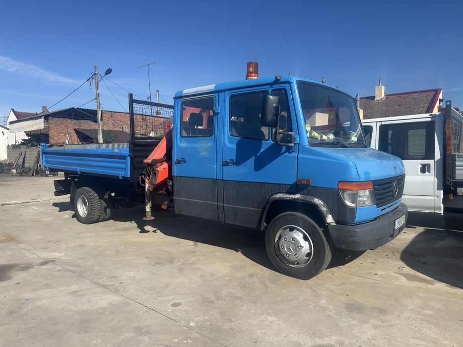 Mercedes varior man iveco basculabil cu macara Palfinger 4501