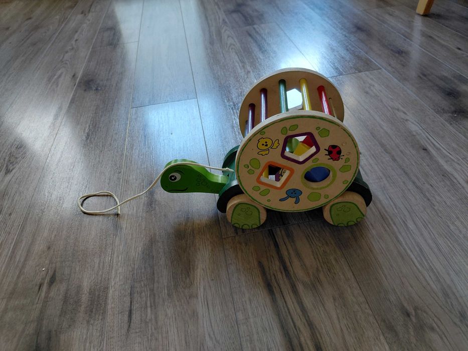 Дървена играчка костенурка