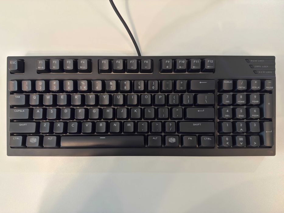Механична клавиатура Cooler Master MasterKeys Pro M White LED с Cherry MX Brown суичове