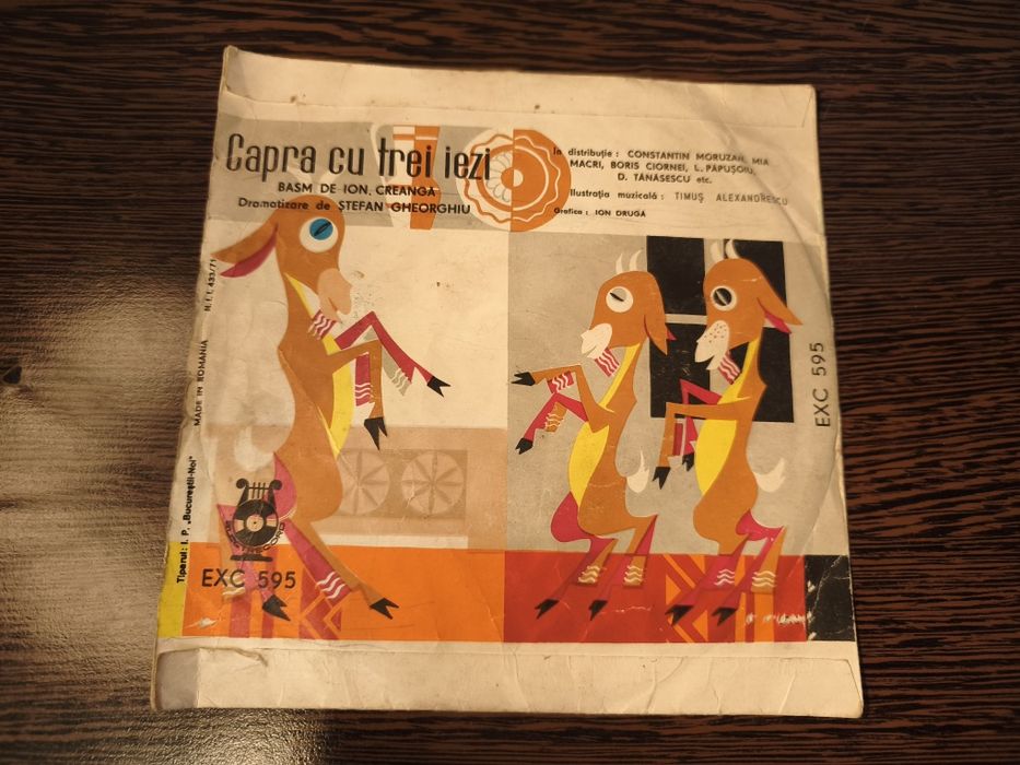 Disc vinil electrocord basm Capra cu trei iezi