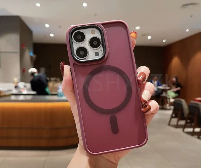 Iphone 12/13/14/15/16/17 PRO MAX AIR PLUS Husa Magsafe Spate Mat Fin05