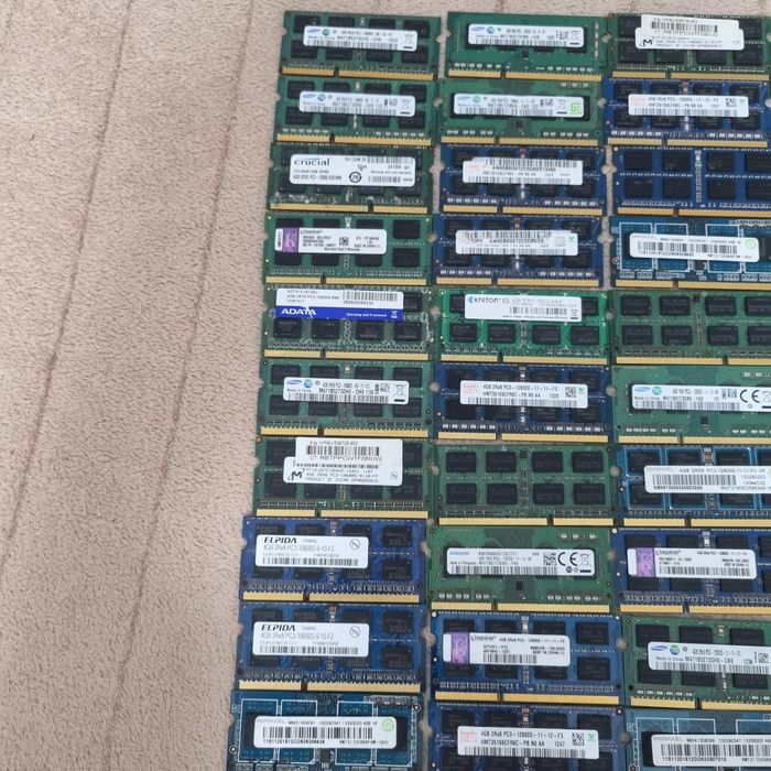 Lot 45 placute 4gb ddr3 laptop