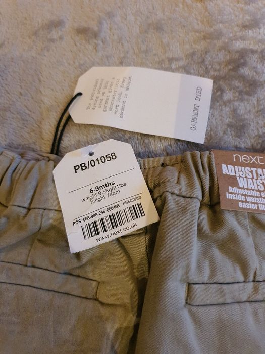 Pantaloni noi 6-9 si 9-12  luni copil bebe