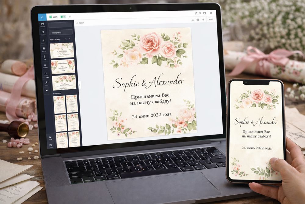 Пригласительные. Изготовление электронных видео, фото пригласительных.